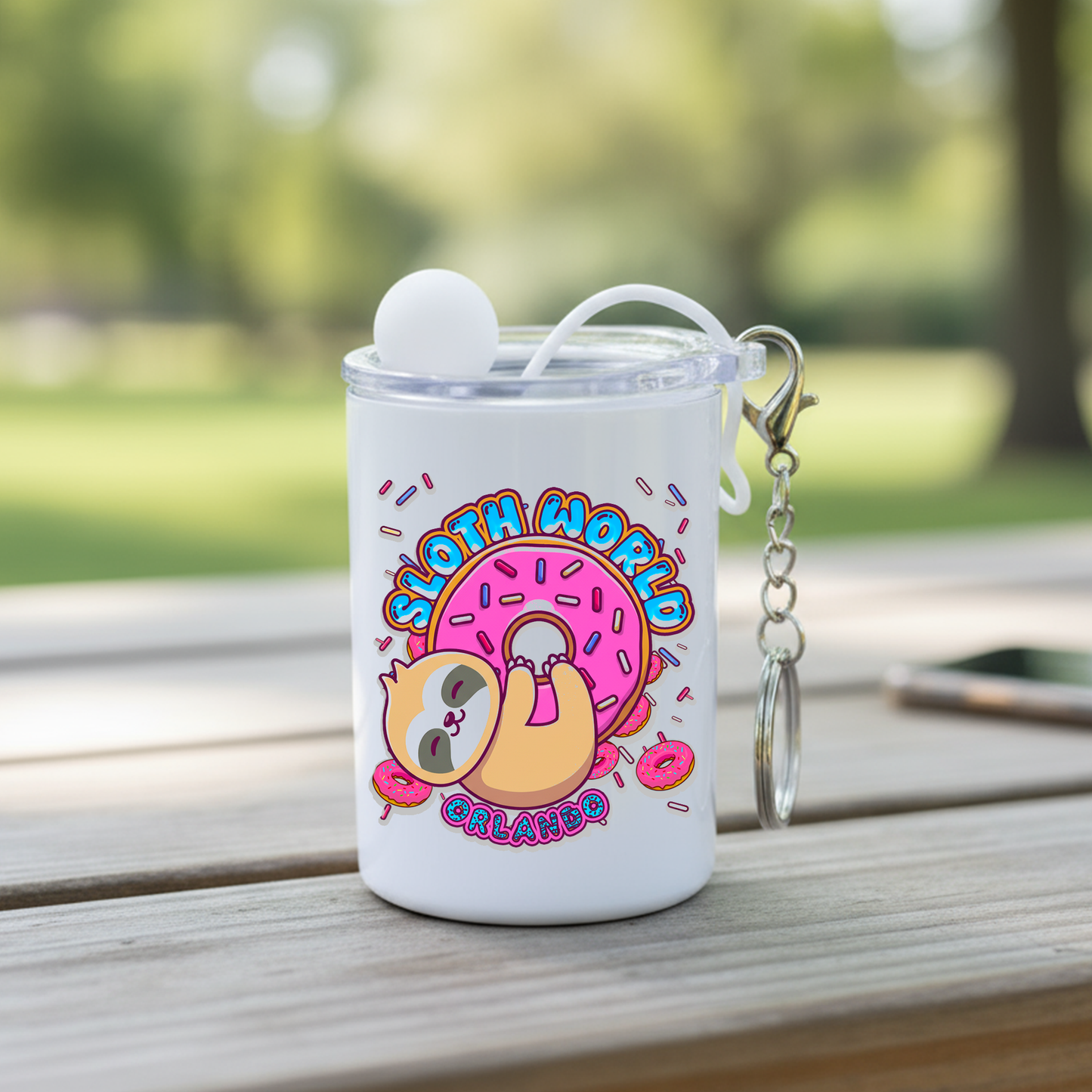 Glazed & Amazed: 3oz Steel Keychain Mini Tumbler