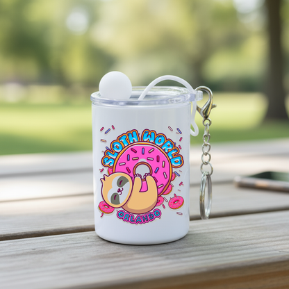 Glazed & Amazed: 3oz Steel Keychain Mini Tumbler