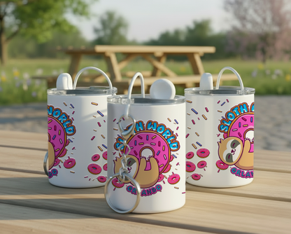 Glazed & Amazed: 3oz Steel Keychain Mini Tumbler