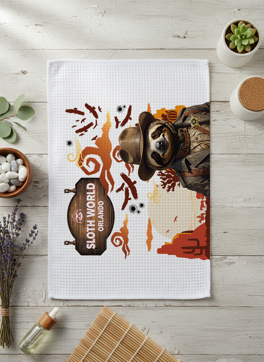 Unforgivably Sleepy - 16x28" Waffleweave Towel