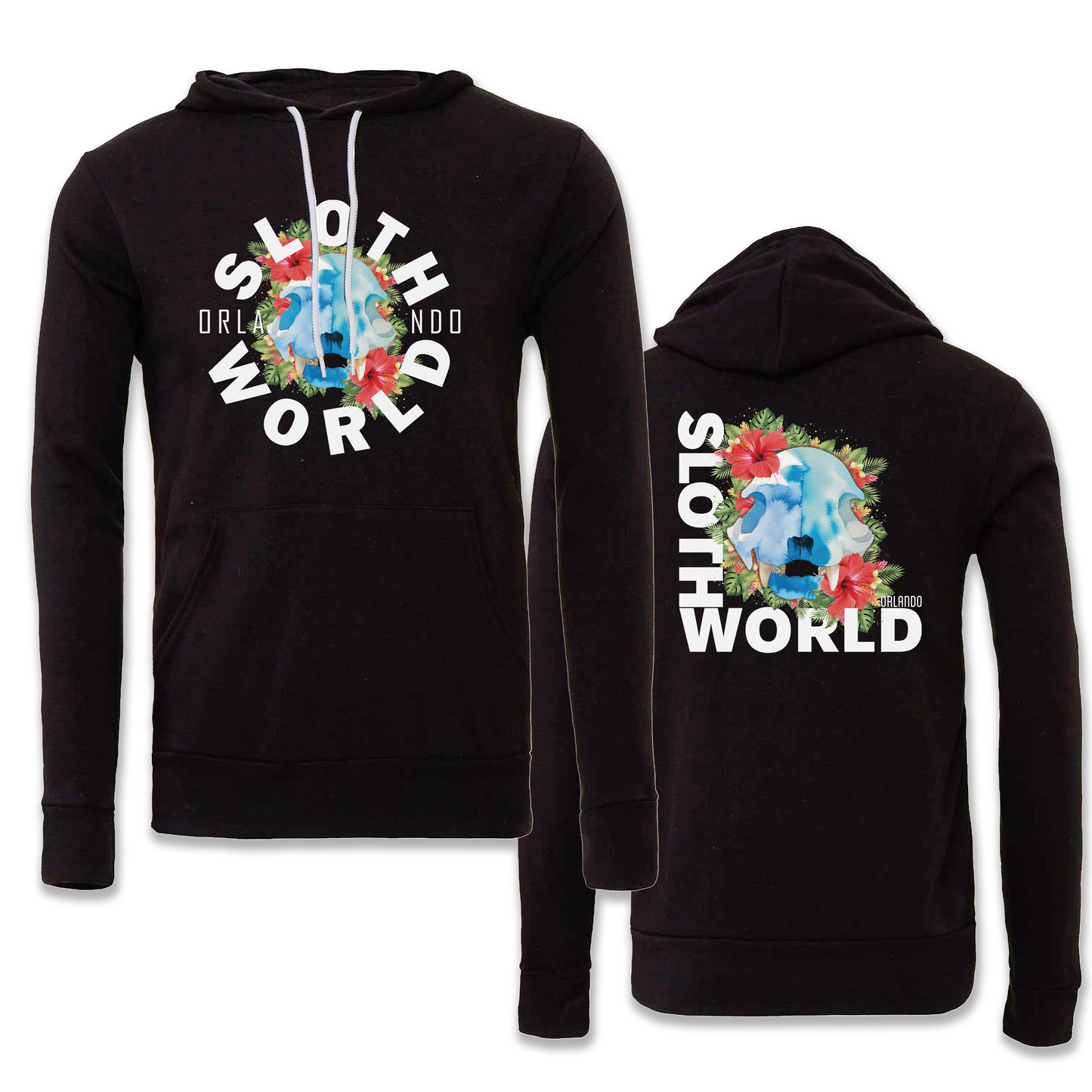 Hibiscus Skull Unisex Hoodie